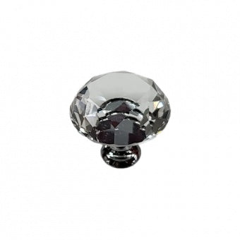 Crystal cabinet knob on a white background