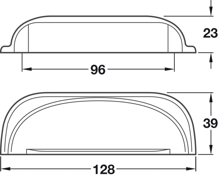 MANFORD CUP HANDLE AND MATCHING KNOB