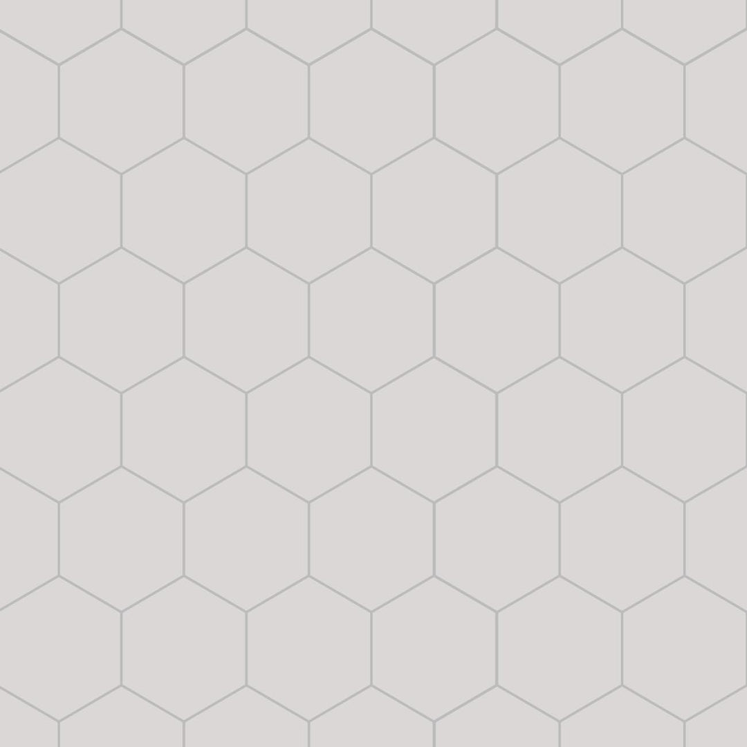 Fibo White Silk Hex Tile M71 Effect Panel