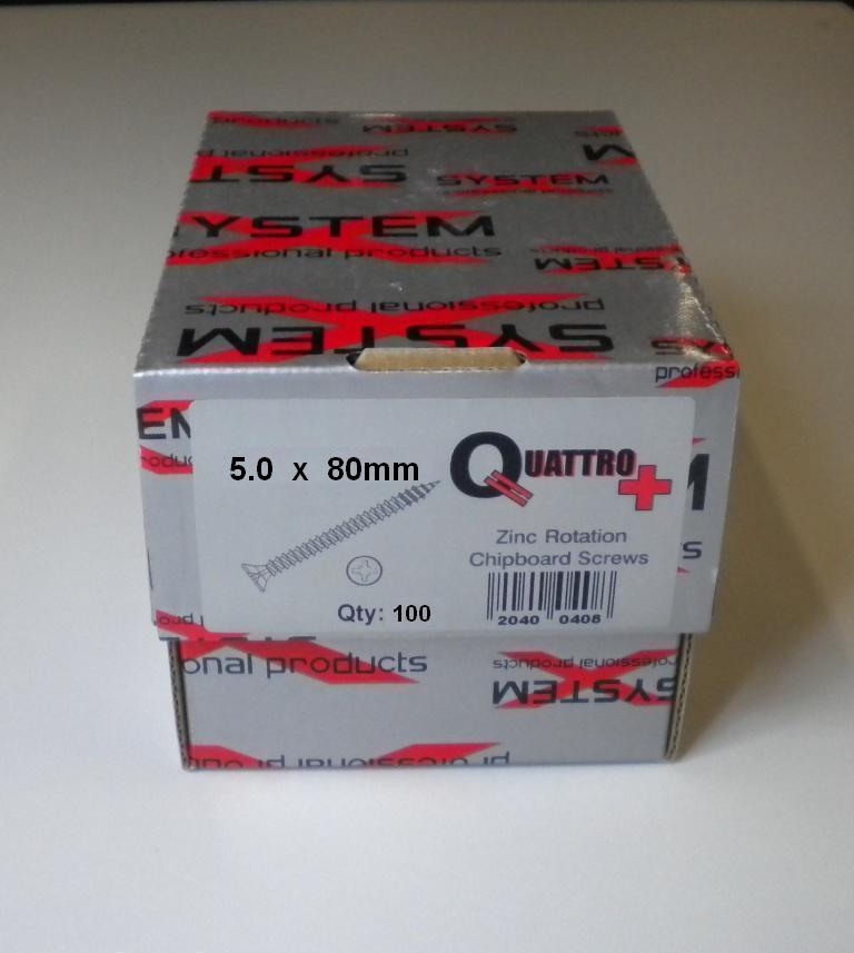QUATTRO 5.0 X 80MM (100)