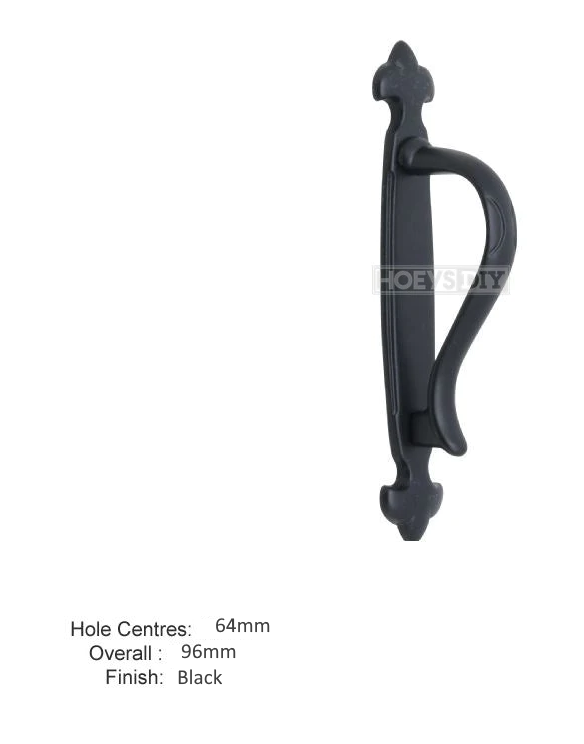 H009 Latch Handle in Black