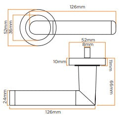 Fortessa Aztec Door Handle & Escutheon