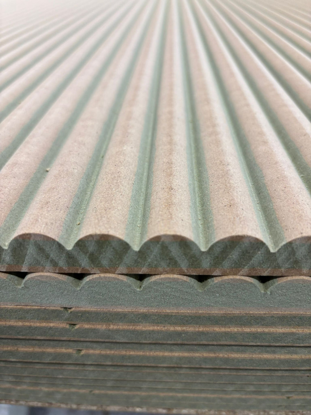 MDF Moisture Resistant Ribbed Board Panelling 8ft x 4ft x 12mm