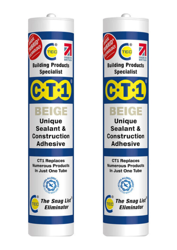 CT1 Unique Sealant and Construction Adhesive (2 Pack) Various Colours