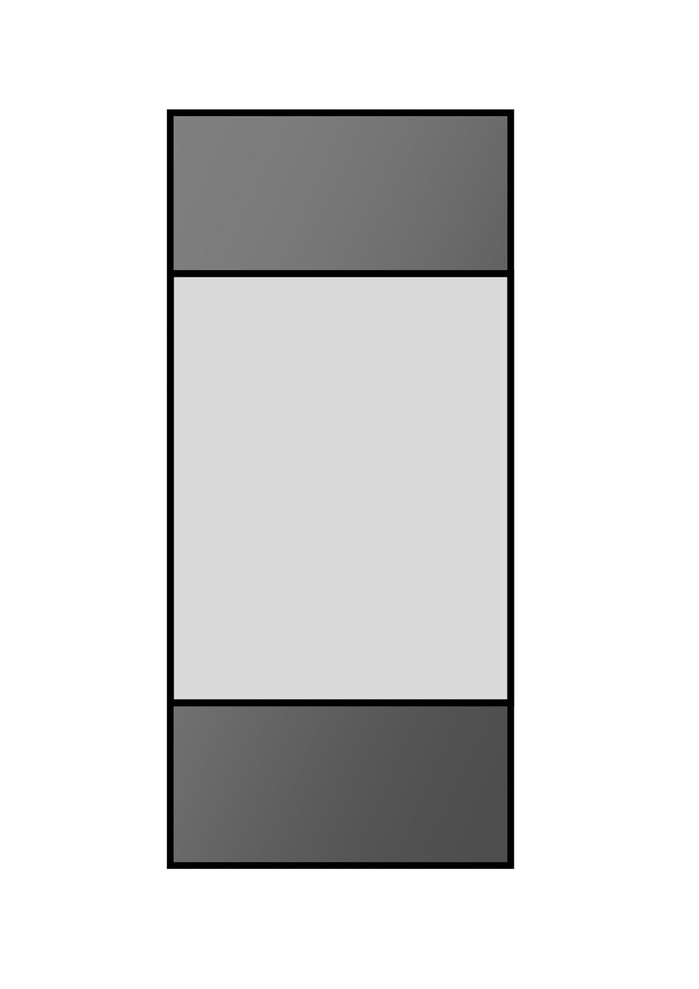 Cosmo Door Type 2 with large middle panel