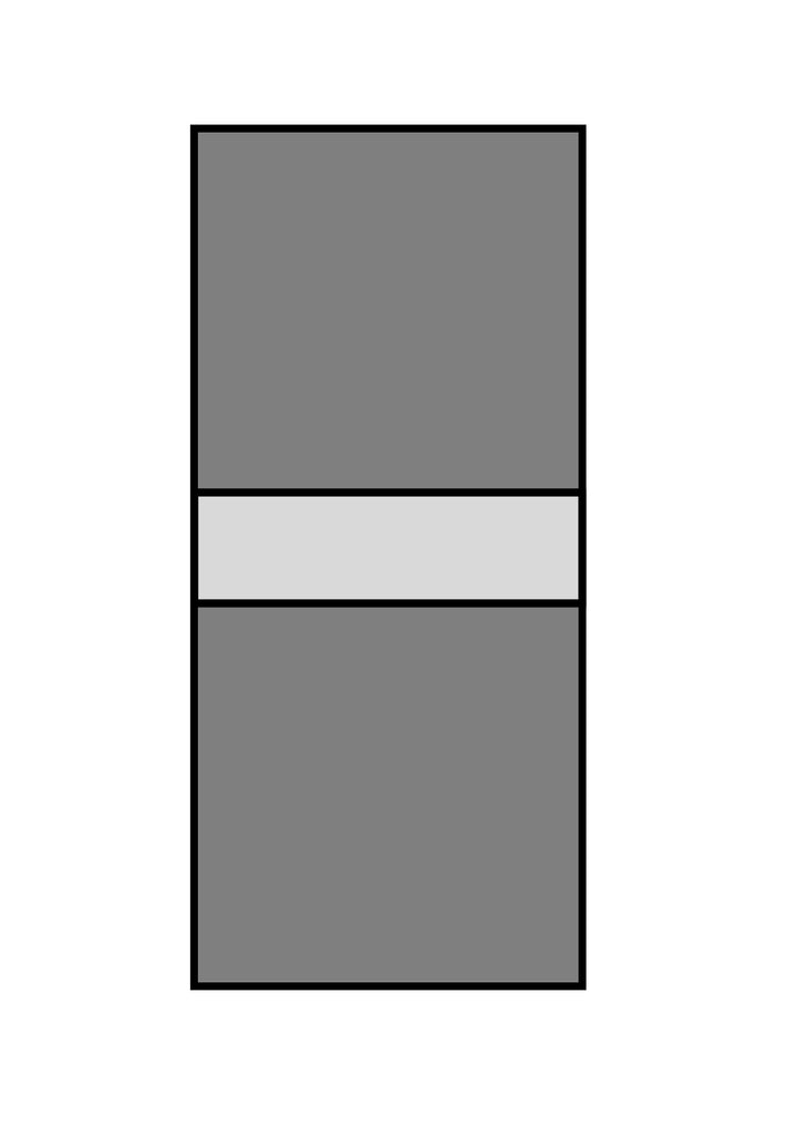 Cosmo Door Type 3 with small middle panel