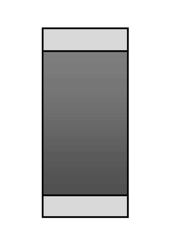 Cosmo Door 9 with horizontal narrow panel at top and bottom