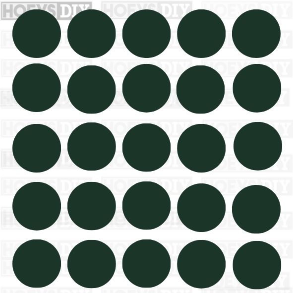 Adhesive Screw Cap/Cover  - Fir Green Green (250pk) Ash Effect Finish