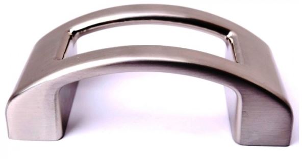 H019 Open Bow Handle in Satin Nickel 88mm