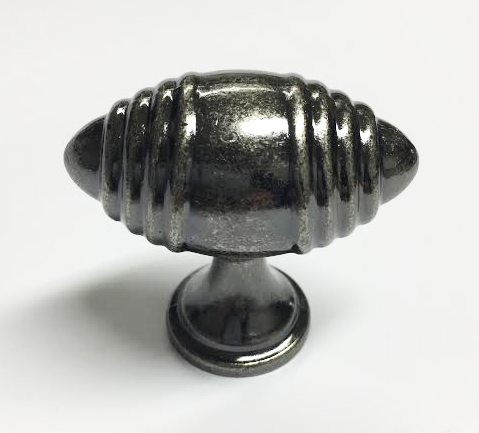 H074 Swirl T-Knob in Pewter