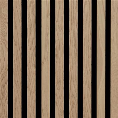 ACOUSTIC PANEL 2.44M605X22MM LIGHT OAK