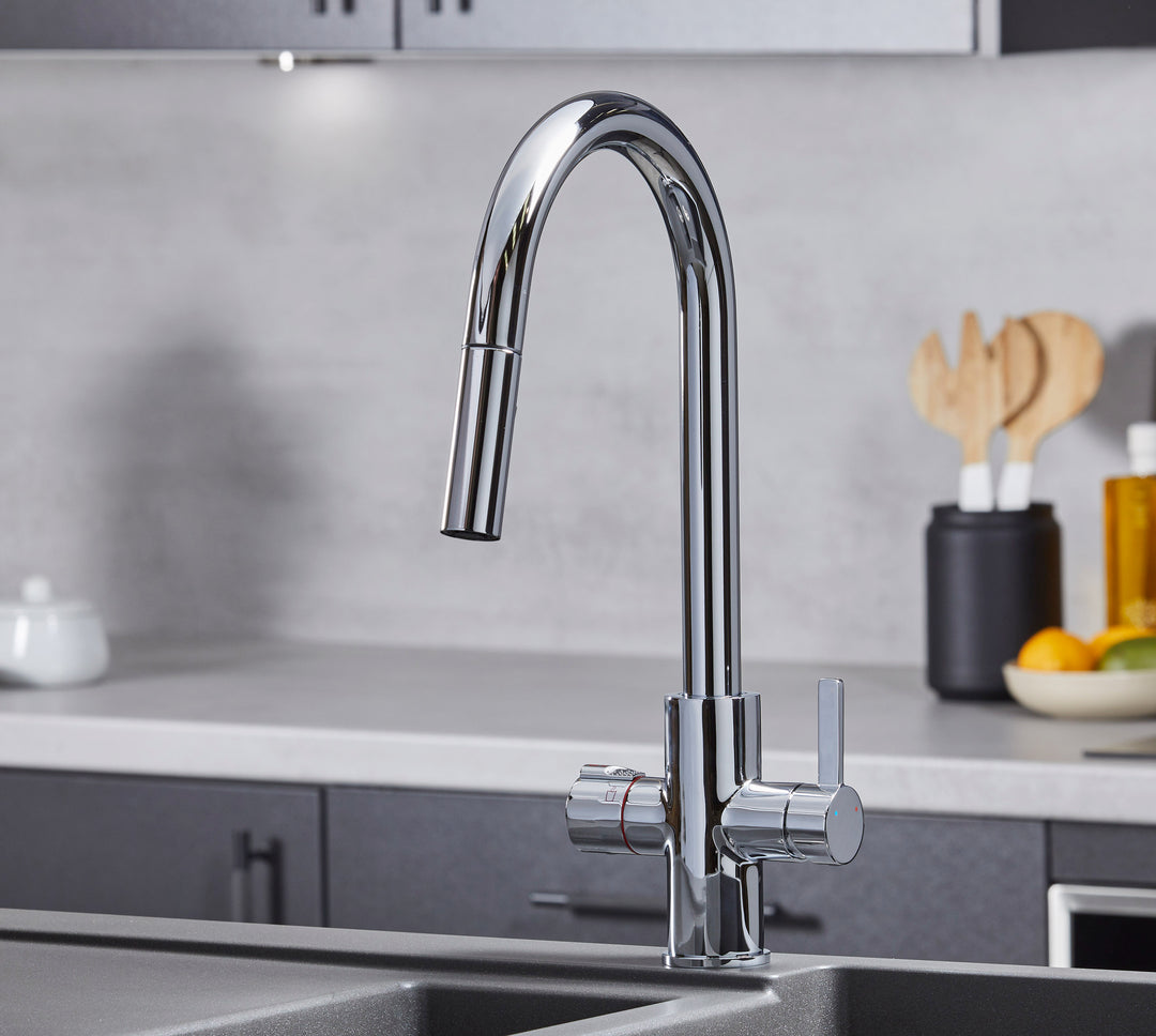 PLATINUM 4-IN-1 INSTANT HOT WATER TAP (PULL OUT)