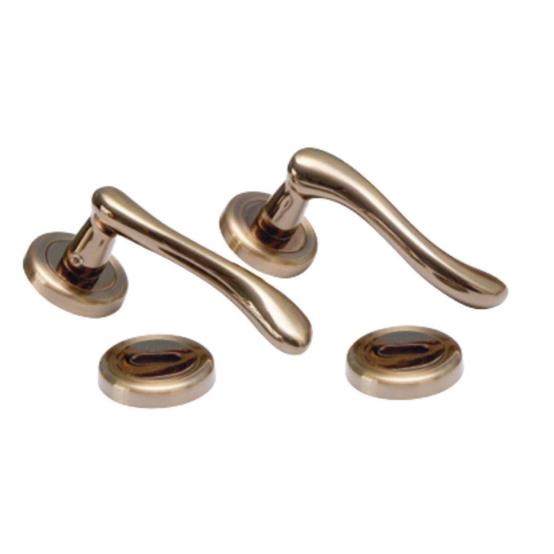Sonnato Bari Door Mahogany Lever on Rose Lock Handle