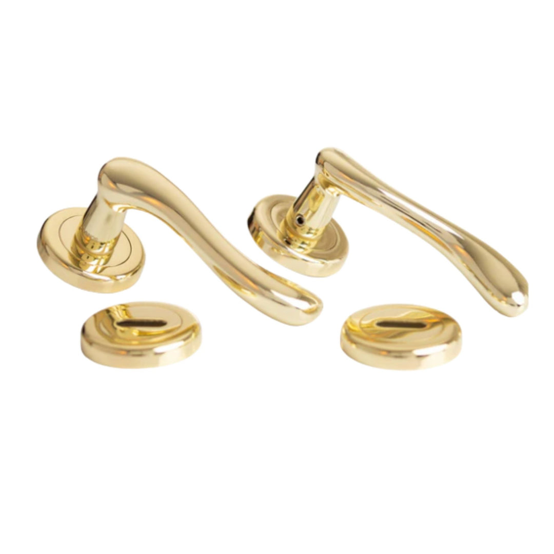 Sonnato Bari Lever on Rose Lock Brass Handles