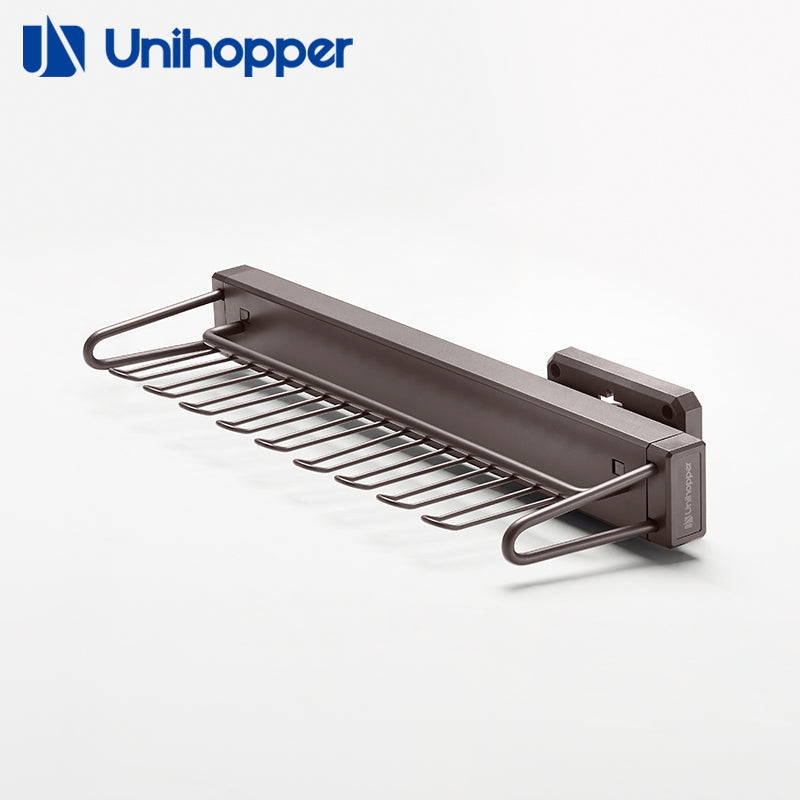 SOFT CLOSING SIDE MOUNTED TIE RACK