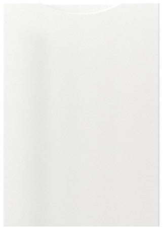 white handless door