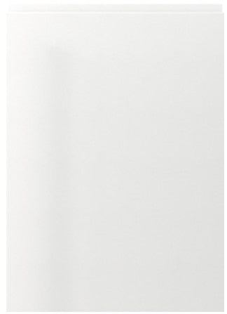 white door with slim handless top frame