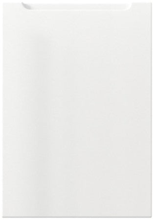 White handless door with top slim opening frame - pvc