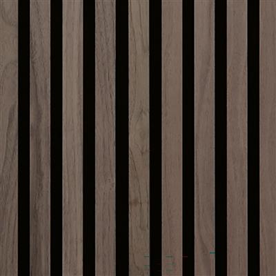 Walnut acoustic panel 2.44m x 605 x 22mm