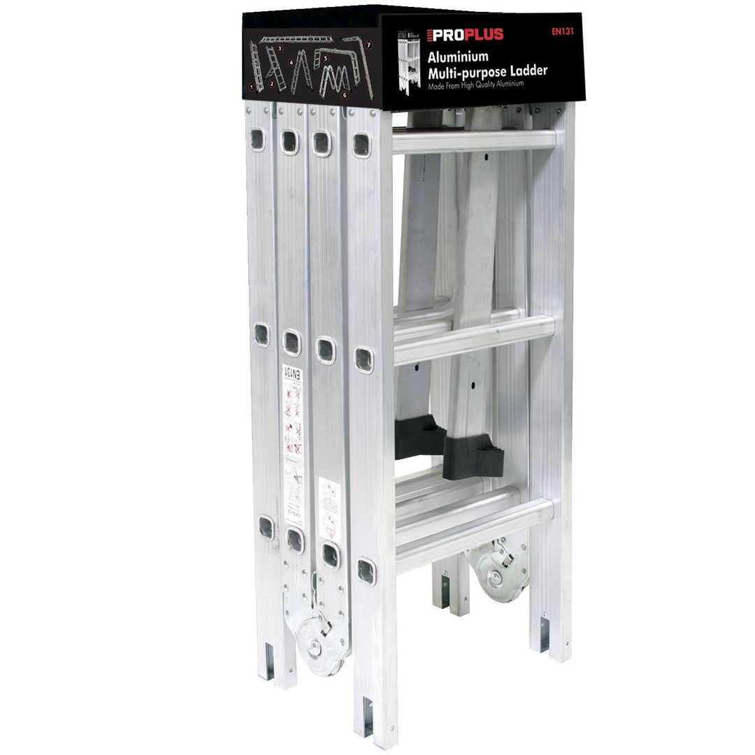 Proplus 4 Section Hinged Multi-purpose Ladder