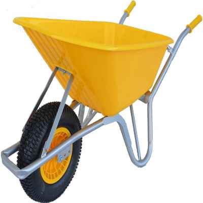 Yellow wheelbarrow 100 Litre