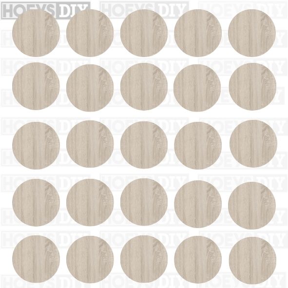 Adhesive Screw Cap/Cover  - Caledonian Oak (250pk) Atlas Finish