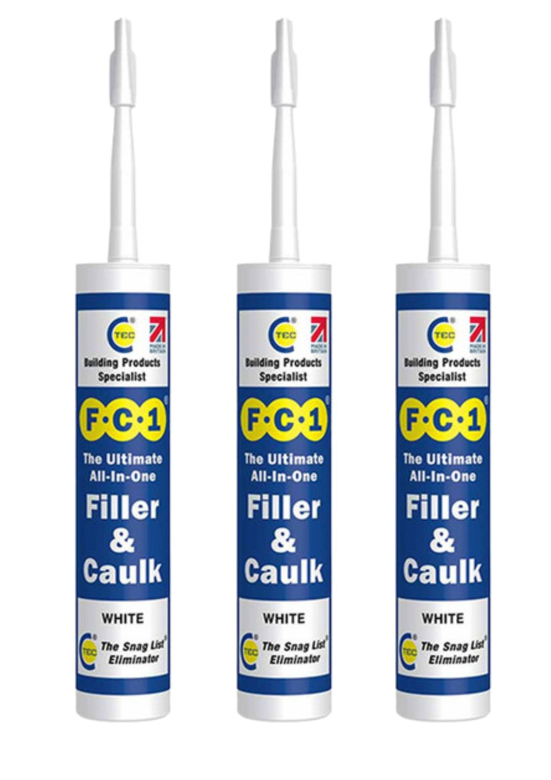 FC1 Filler & Caulk  (White) (3 PACK)