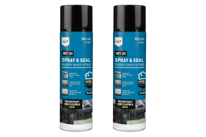 TEC7 WP7-201 Spray & Seal 500ml - Two cans on white background