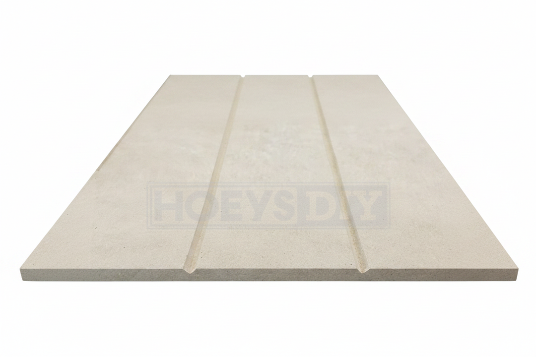 MDF V-Groove Panelling - White Background