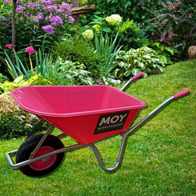 80 litre wheelbarrow pink