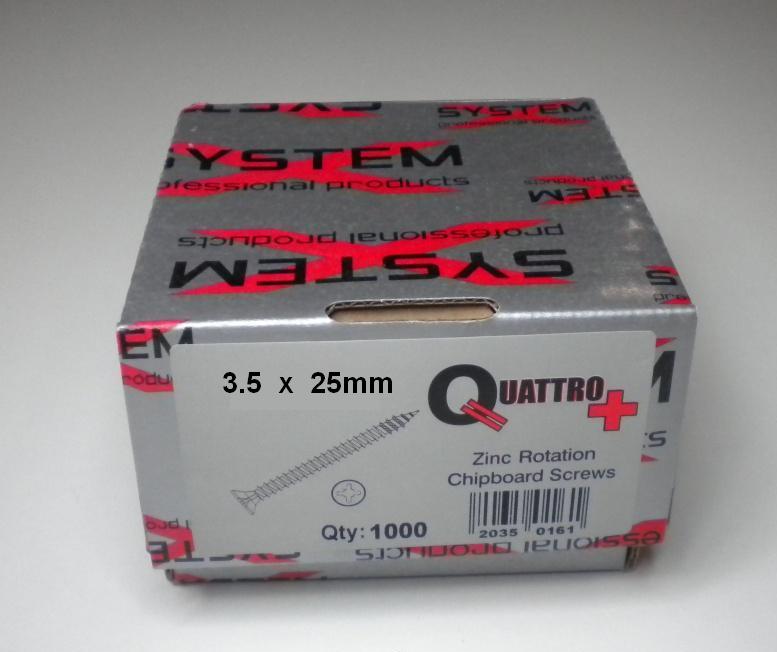 QUATTRO  3.5 X 25MM (1000)