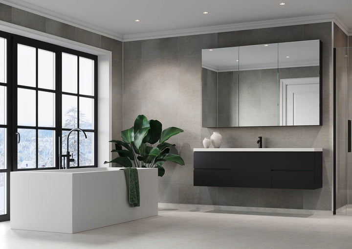 Fibo Grey Concrete M63 Tile Panel