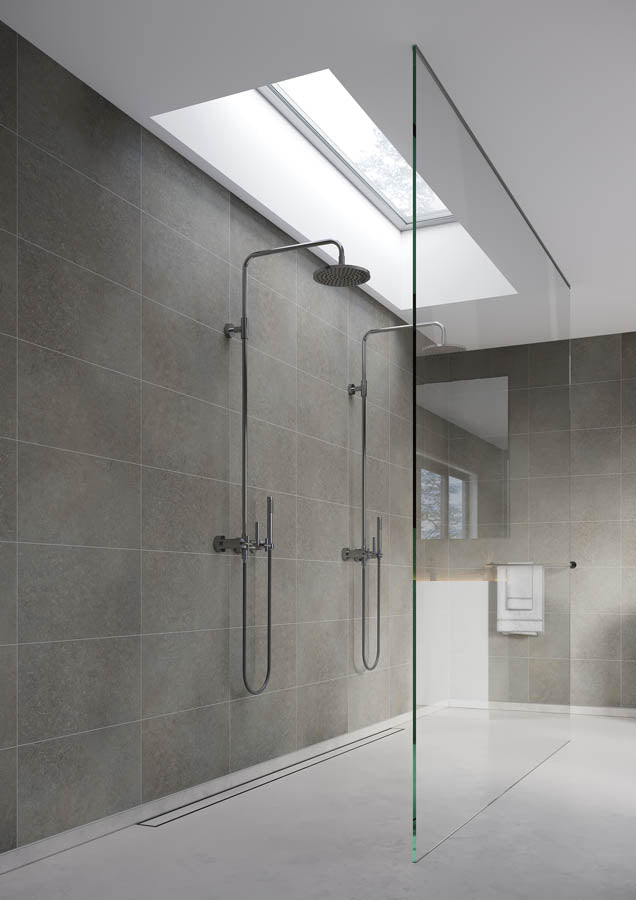 Fibo Grey Concrete M63 Tile Panel