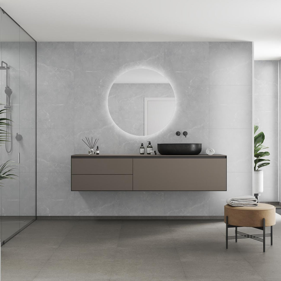 Fibo Silver Grey Marble M6060 Tile Effect Panel