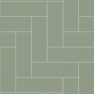 Fibo Olive Green Straight Herringbone M74 Tile Panel