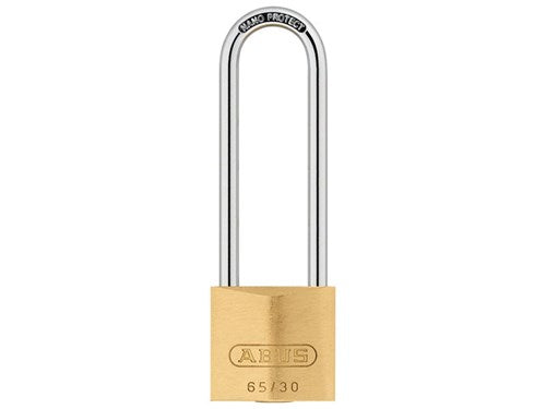 ABUS 65/30 BRASS PADLOCK LONG