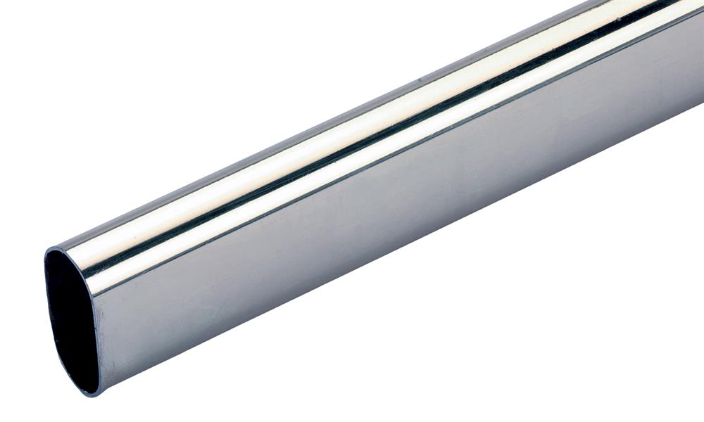 3M Wardrobe Rail Oval Chrome