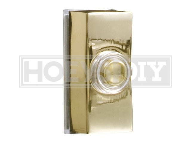 Byron Wired Bell Push Surface Mounted Brass Door Bell