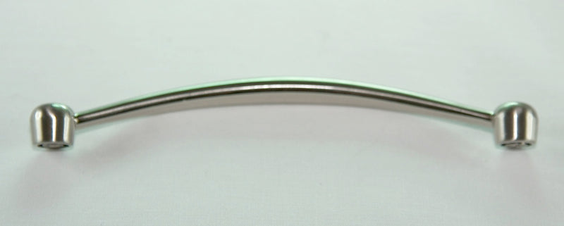 H075 Round Ended Bow Handle in Satin Nickel