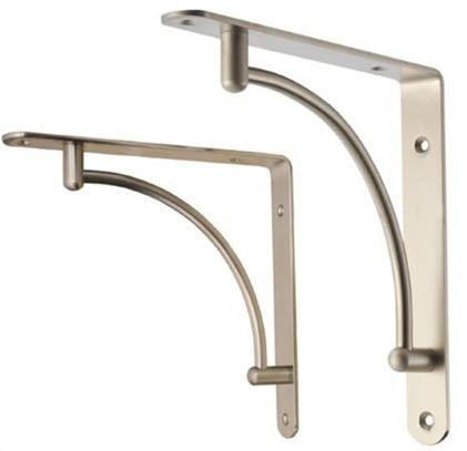 Shelf Bracket in Brushed Steel