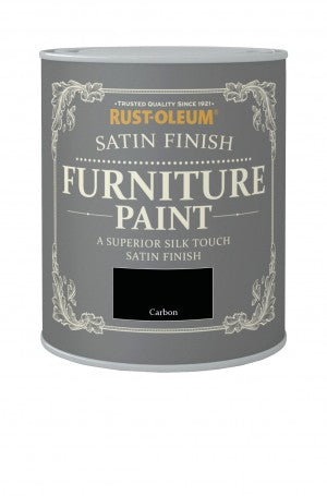 Rust-Oleum Satin Finish Furniture Paint - Carbon 750ml