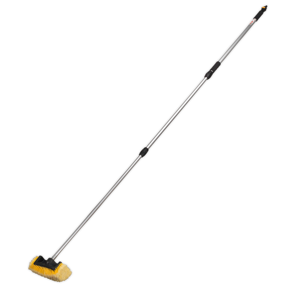 Sealey Five Sided Flo-Thru Brush with 3m Telescopic Handle