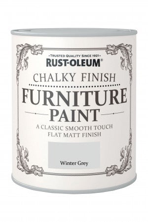 Rust-Oleum Chalky Finish Furniture Paint - Winter Grey 750ml