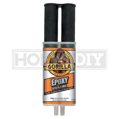 Gorilla 25ml 2-Part Transparent Epoxy Syringe