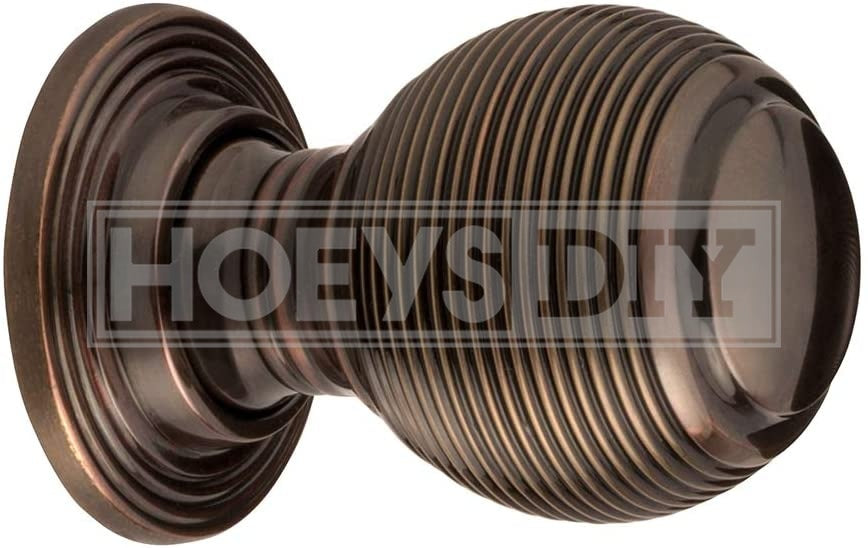 H129 Honey Comb Knob Brushed Copper