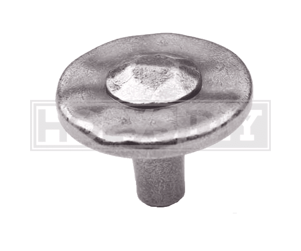 H052 Donard Knob in Hammered Pewter