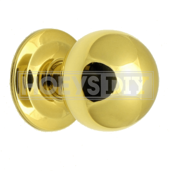Polished Brass Ball Knob 30mm