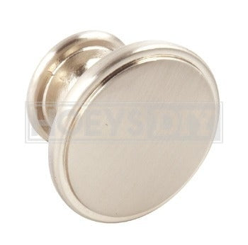 H037 BRUSHED NICKEL KNOB D38X26MM