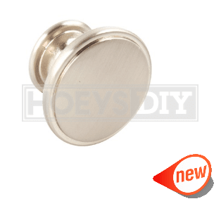 H037 BRUSHED NICKEL KNOB D38X26MM