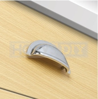 CUP HANDLE POLISHED CHROME 76MM CC